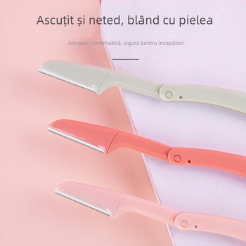 Keqi set de 3 trimmere pentru sprânene, instrument pliabil pentru modelarea sprânenelor, anti-zgâriere pentru începători