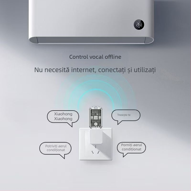 Lumină de noapte inteligentă cu control vocal și senzor USB pentru uz casnic