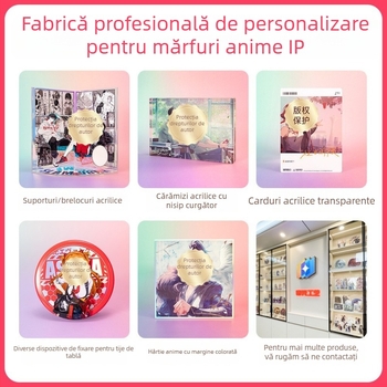 Breloc din acril personalizat, cu un personaj anime în stil chibi, claritate înaltă