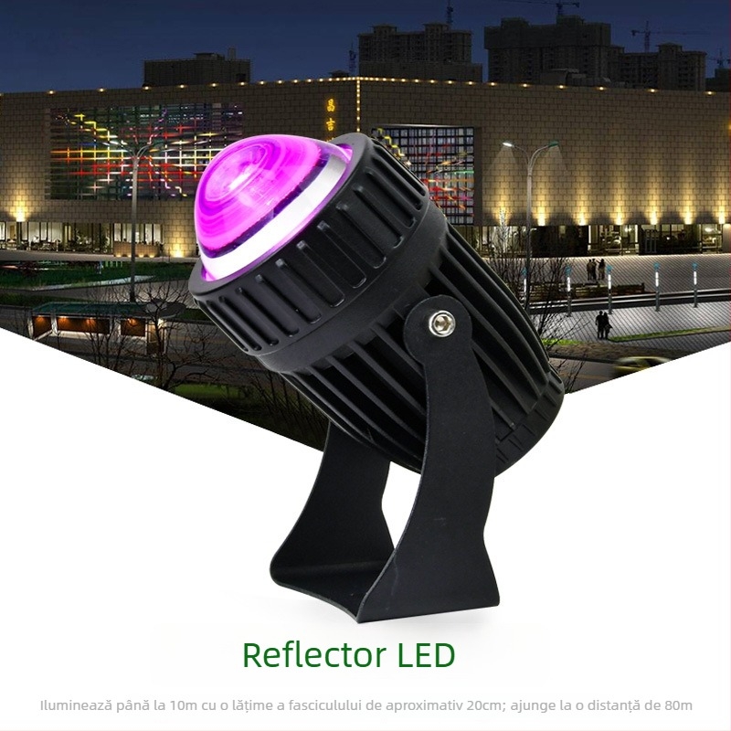 Proiector LED pentru fațada hotelului, cu control de la distanță, utilizare în aer liber, IP65