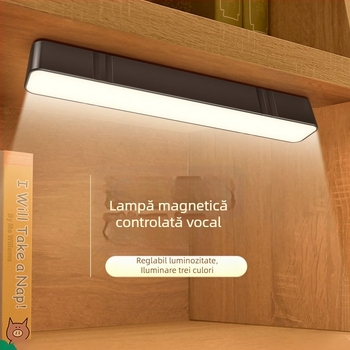 Lampă de veghe cu comandă vocală AI pentru dormitor și lectură, potrivită pentru copii și camere de cămin