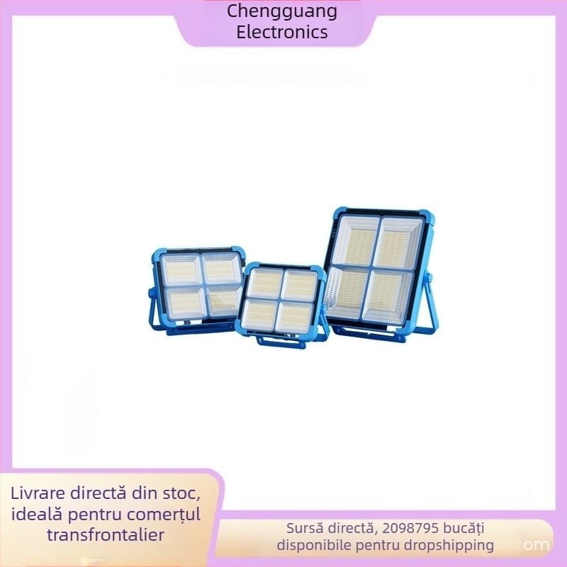 Lampă solară portabilă pentru casă și exterior, iluminare de urgență USB, LED de lucru portabil