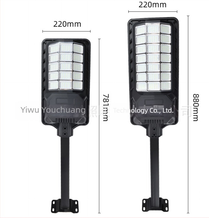 Lampa LED solară pentru stradă, exterior, impermeabilă, cu senzor de mișcare