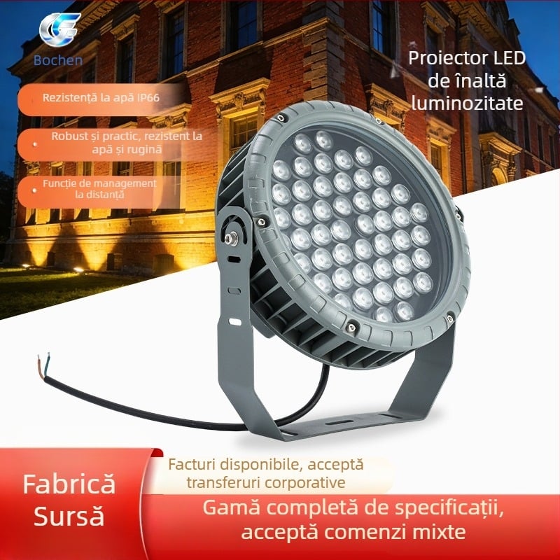 Proiector LED exterior pentru copaci și iluminare peisaj, IP66, carcasă din aluminiu
