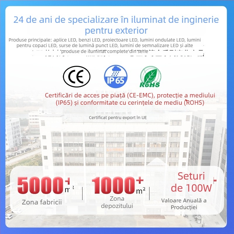 Proiector LED exterior pentru copaci și iluminare peisaj, IP66, carcasă din aluminiu