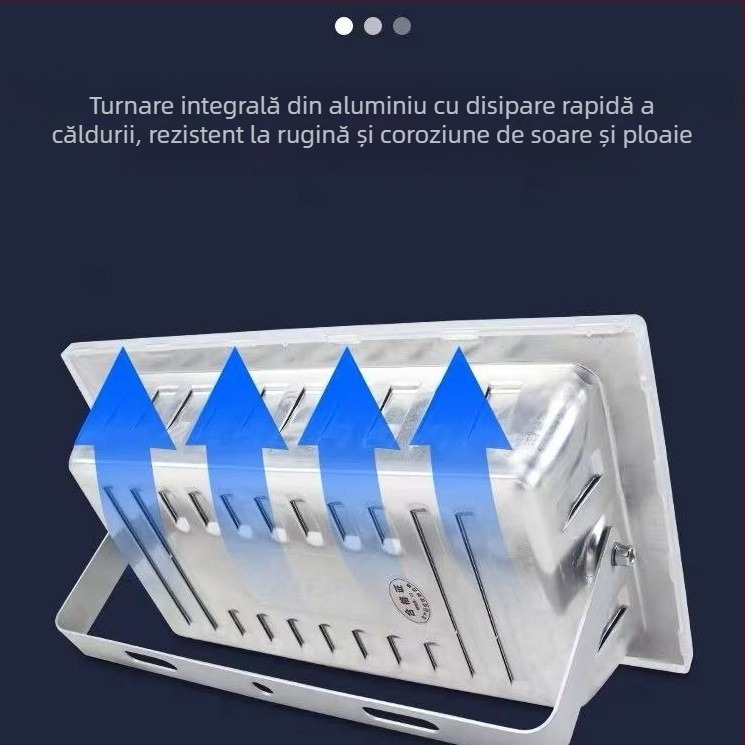 LED reflector 50W în stil Ant-Style, iluminare puternică 8000 lm, IP67, unghi de fascicul 180°, exterior și interior