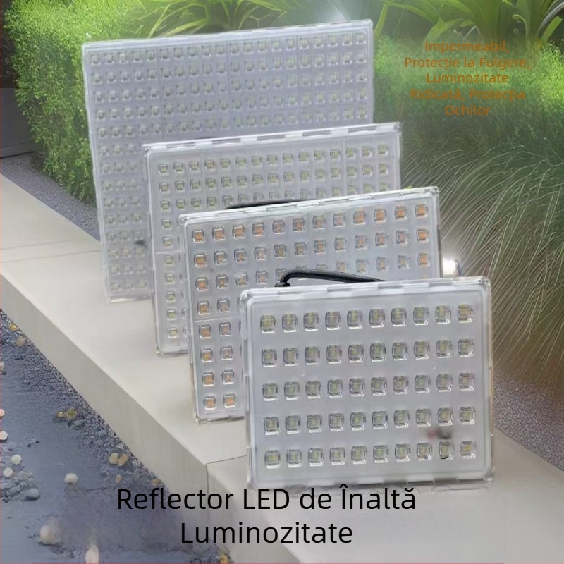 LED reflector 50W în stil Ant-Style, iluminare puternică 8000 lm, IP67, unghi de fascicul 180°, exterior și interior