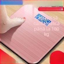 Cântar inteligent pentru uz casnic cu afișaj de temperatură, cântar corporal compact cu Bluetooth pentru casă, analiză grăsime și apă corporală