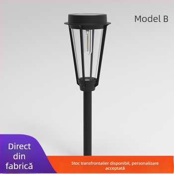 Lumină solară pentru grădină și gazon, IP65 impermeabilă, cu control al iluminării, lampă de exterior pentru montaj în pământ