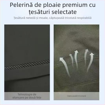 Pelerină lungă din material tricotat impermeabil, unisex, pentru drumeții în aer liber