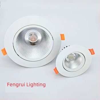 LED downlight încastrat cu COB, iluminare de tavan ascunsă, proiector Bullseye pentru living, uz casnic și comercial