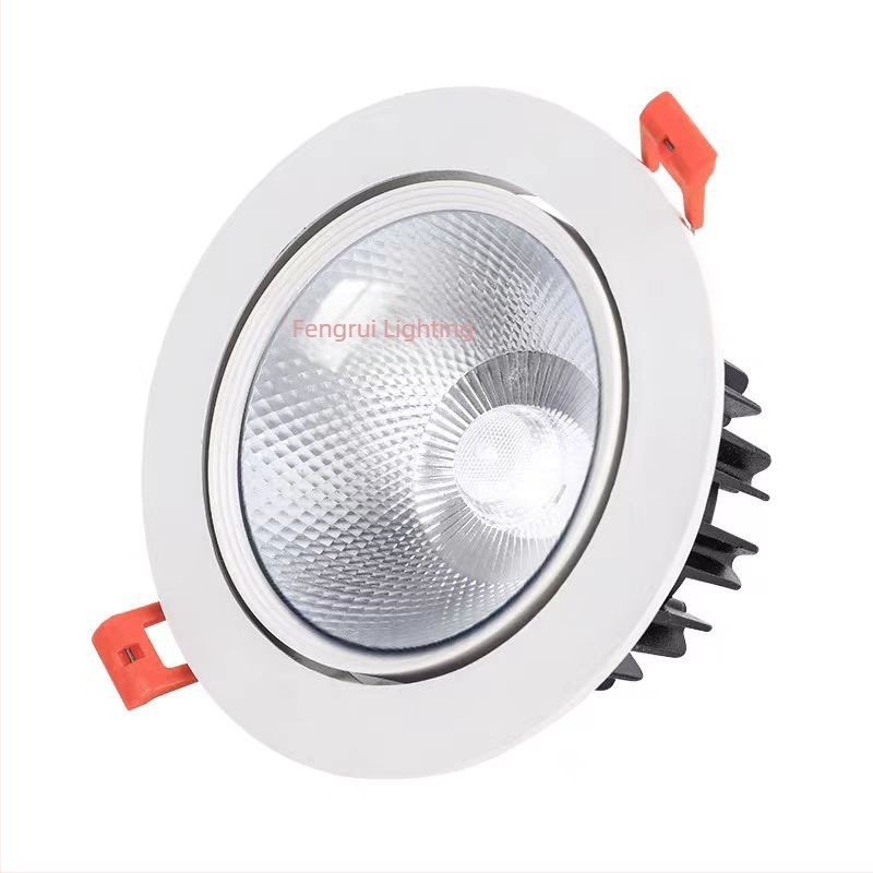 LED downlight încastrat cu COB, iluminare de tavan ascunsă, proiector Bullseye pentru living, uz casnic și comercial