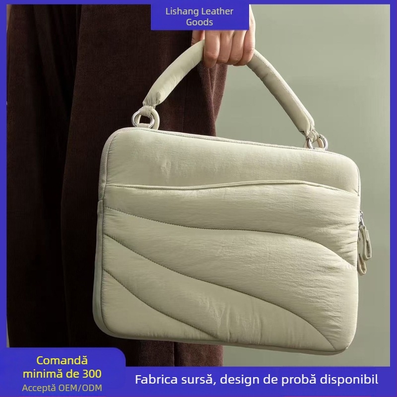 Geantă personalizată pentru laptop de 16 inch pentru femei, rezistentă la cădere și la șocuri, geantă de mână elegantă