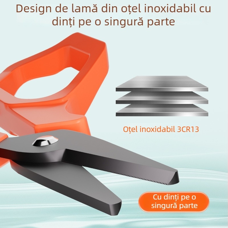 Foarfecă de pescuit cu strat de titan, din oțel inoxidabil, foarfece mini multifuncționale pentru linia de pescuit, linia PE și cablu de plumb