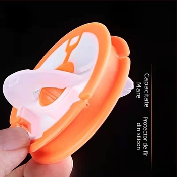 Cutie din silicon pentru bobina de linie de pescuit, curcubeu cu două nuanțe, tambur mare 4-16, durabilă.