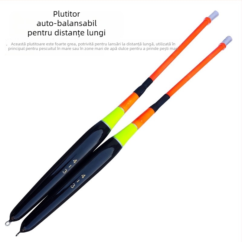 Plută de pescuit marin din lemn, drift vertical, aruncare lungă, 50 g