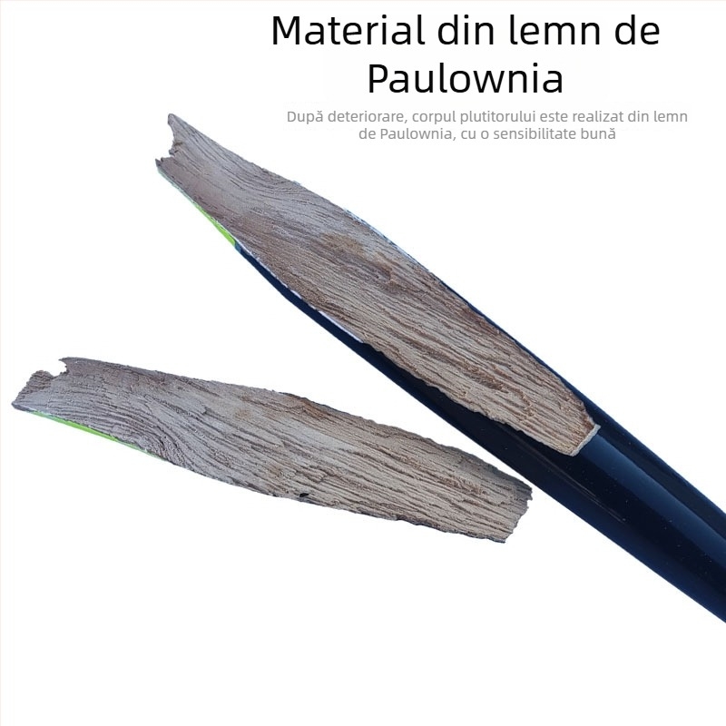 Plută de pescuit marin din lemn, drift vertical, aruncare lungă, 50 g
