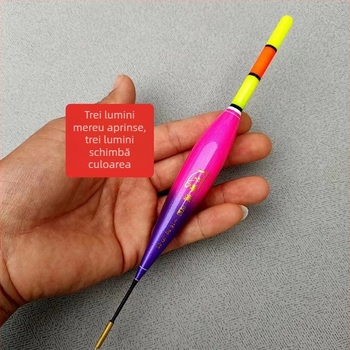 Plută nano pentru pescuit la stâncă, plută luminoasă, aruncare lungă, abdomen mare, design vertical