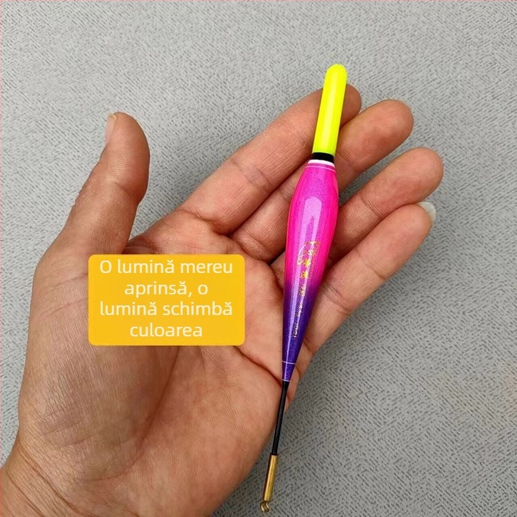 Plută nano pentru pescuit la stâncă, plută luminoasă, aruncare lungă, abdomen mare, design vertical