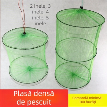 Sac din nylon cu plasă fină pentru protecția peștilor și creveților, plasă pliabilă pentru uscare și creștere a creveților