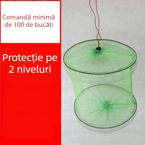 Sac din nylon cu plasă fină pentru protecția peștilor și creveților, plasă pliabilă pentru uscare și creștere a creveților