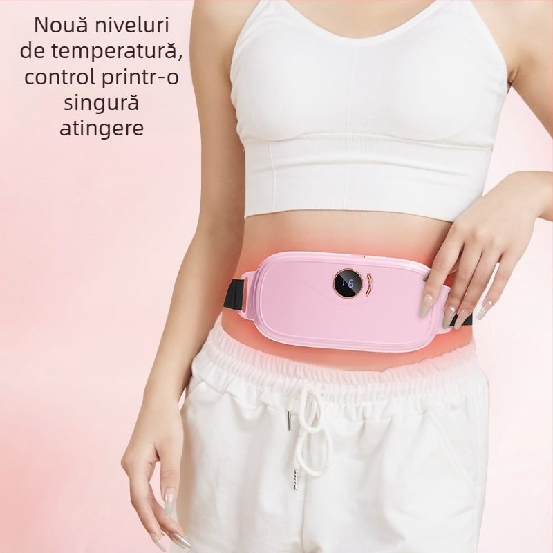 Curea pelviană nouă, masaj abdominal, încălzire și vibrație la talie, 4 moduri