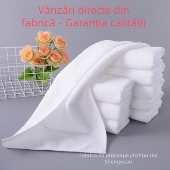 Prosop hotel din microfibră de poliester, 30x70 cm, 300 g/m², absorbant, cu logo tipărit