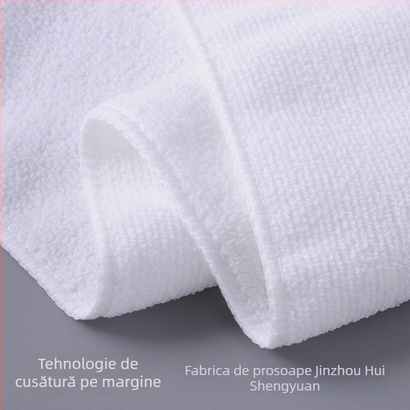 Prosop hotel din microfibră de poliester, 30x70 cm, 300 g/m², absorbant, cu logo tipărit