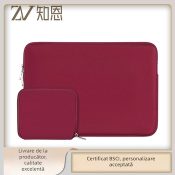 Set de genți pentru laptop din neopren, dimensiuni 13/14/15 inci, culoare solidă, imprimare a logo-ului disponibilă