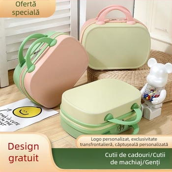 Valiză de călătorie mică, 14 inci, trusă cosmetică, suvenir, design elegant