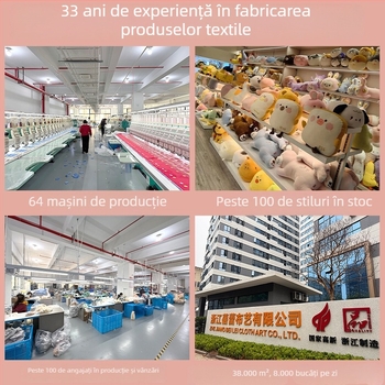 Pernă cervicală din spumă cu memorie, formă U, design cu pisică Siamese desenată, Leisure House
