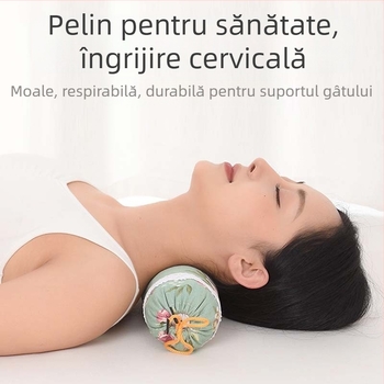 Pernă cervicală cu pelin pentru uz casnic, susținerea gâtului, formă rotundă, diverse stiluri