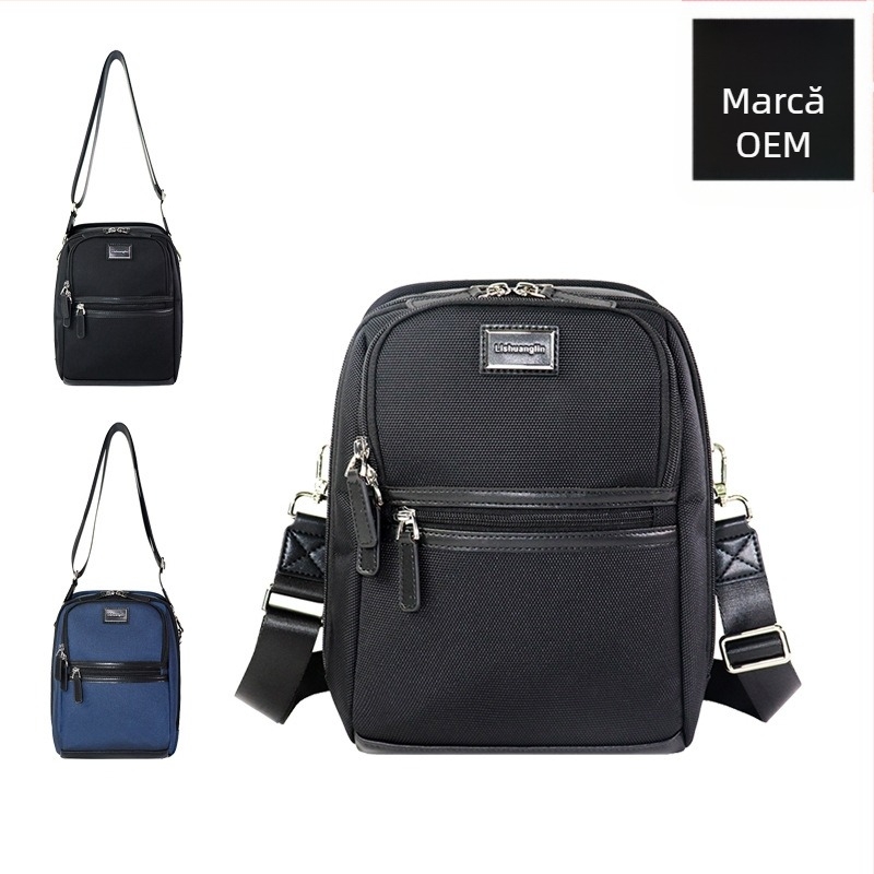 Geantă crossbody pentru bărbați, din nylon balistic – Geantă de umăr elegantă pentru călătorii