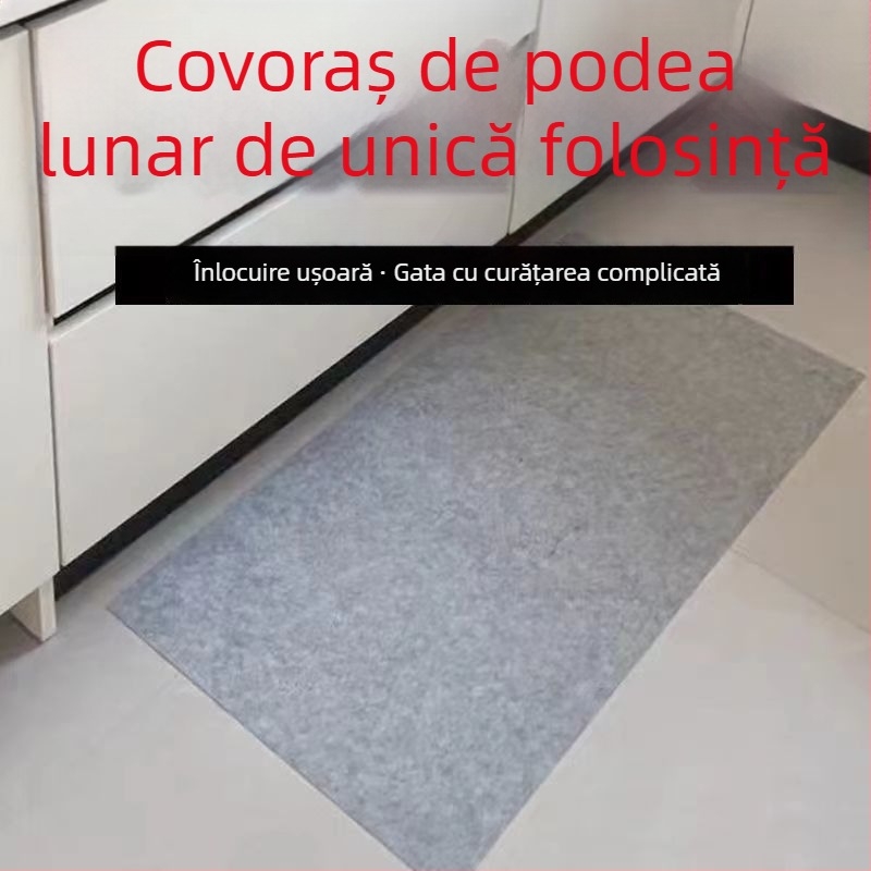 Covoraș de podea de bucătărie, de unică folosință, absoarbe apa și uleiul, anti-alunecare, nu necesită spălare, poate fi conectat pentru o suprafață mai mare, potrivit pentru intrarea în baie.