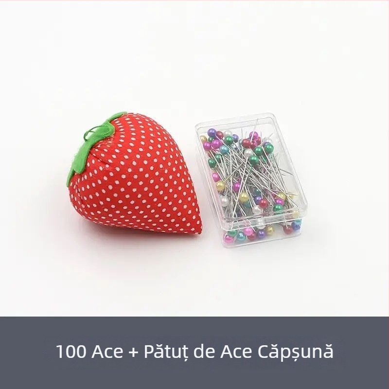Acele de cusut cu capete mari, perle colorate pentru poziționare și modelare a hainelor