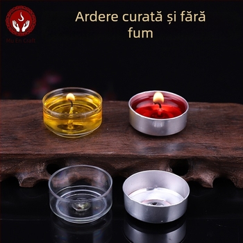 Perle de lumânare cu ghee vegetal, lotus, 28 buc., colorate, durată de ardere 4 ore