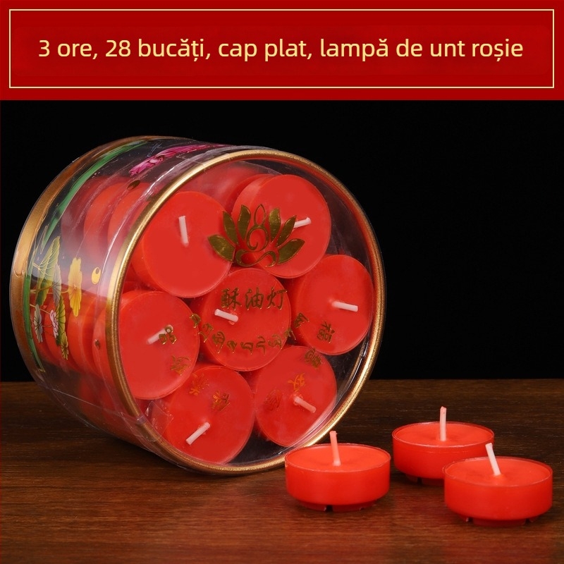 Perle de lumânare cu ghee vegetal, lotus, 28 buc., colorate, durată de ardere 4 ore