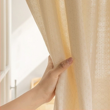 Draperie de ușă din țesătură, stil japonez minimalist, culoare solidă, scurtă, pentru despărțirea încăperilor