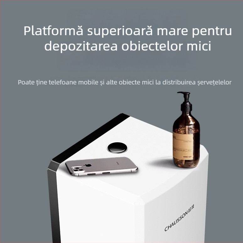 Suport montat pe perete pentru hârtie igienică și cutie pentru șervețele, impermeabil, pentru hoteluri și restaurante