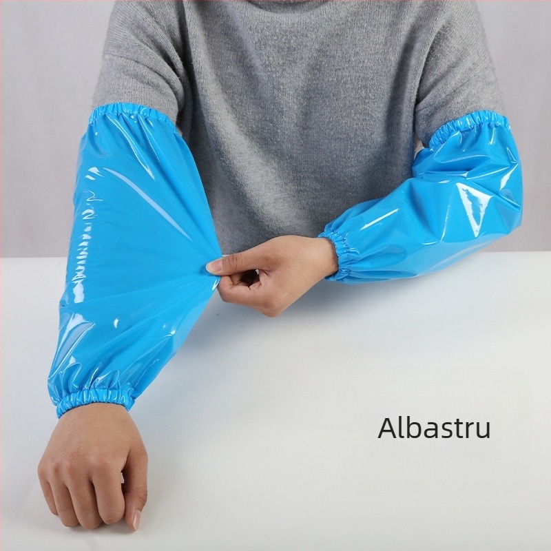 Manșete TPU albe, impermeabile, pentru adulți – muncă, spălat vase, bucătărie, casă, anti-murdărire, protecție la muncă, rezistente la ulei