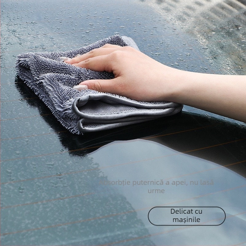 Prosop absorbant îngroșat pentru autovehicul, multifuncțional, pentru curățare și absorbția apei, utilizare casnică și auto