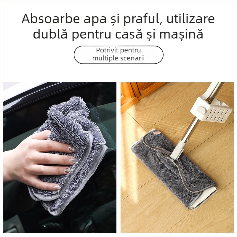 Prosop absorbant îngroșat pentru autovehicul, multifuncțional, pentru curățare și absorbția apei, utilizare casnică și auto