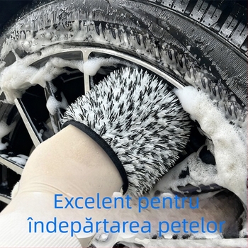 Mănuși pentru spălat mașini, cu față dublă din microfibră îngroșată, fibre ultra-fine, velur coral pentru îndepărtarea prafului