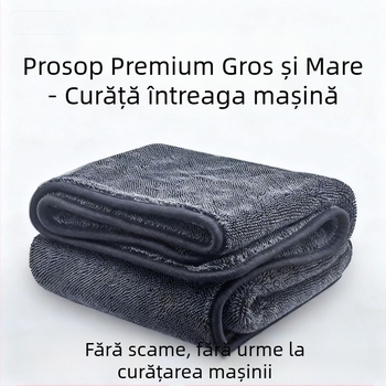 Prosop microfibră pentru curățarea mașinii, absorbant, îngroșat, fără scame, pânză de ștegere pentru mașină și podea