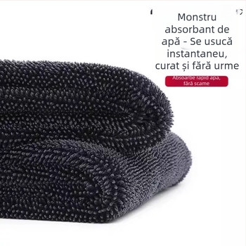 Prosop microfibră pentru curățarea mașinii, absorbant, îngroșat, fără scame, pânză de ștegere pentru mașină și podea