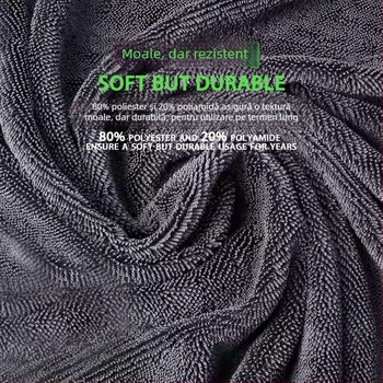 Prosop microfibră pentru curățarea mașinii, absorbant, îngroșat, fără scame, pânză de ștegere pentru mașină și podea