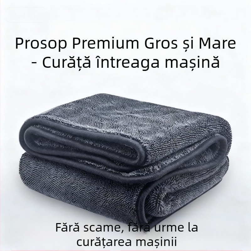 Prosop microfibră pentru curățarea mașinii, absorbant, îngroșat, fără scame, pânză de ștegere pentru mașină și podea