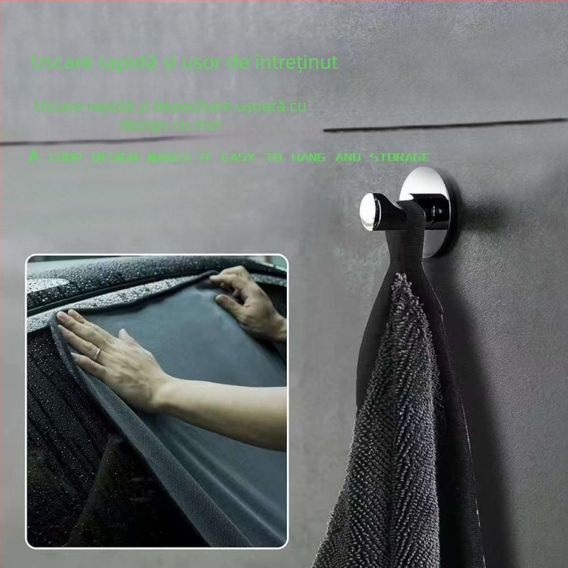 Prosop microfibră pentru curățarea mașinii, absorbant, îngroșat, fără scame, pânză de ștegere pentru mașină și podea
