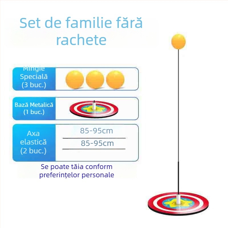 Antrenor de tenis de masă cu ax flexibil pentru copii – utilizare în interior, anti-miopie