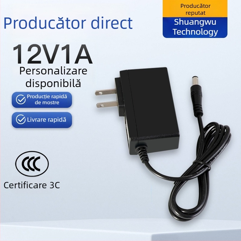 Adaptor de alimentare universal 12V 2A, montat pe perete, pentru benzi LED și echipamente de monitorizare (3C certificat)
